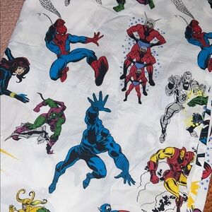 Pottery Barn Kids Marvel Heros Twin flat sheet